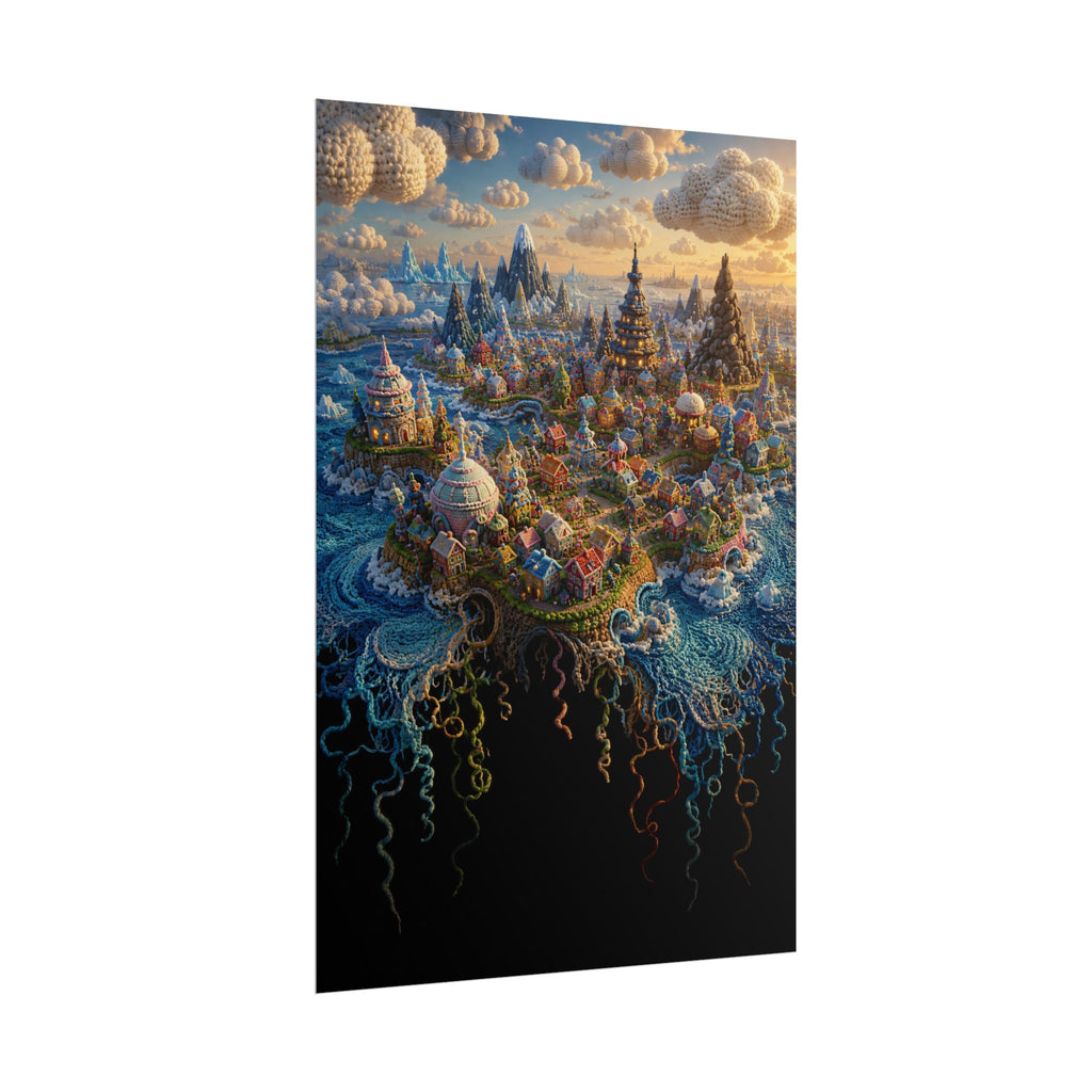 The Island of Nornavefur — Art Poster | Arctic Story House