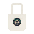 Arctic Story House Tote Bag – Northern Lights Cabin Cotton Shopper