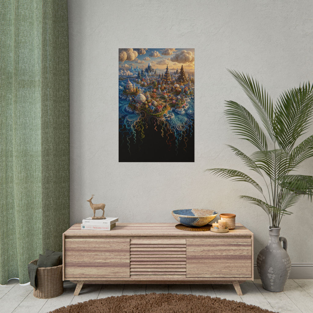 The Island of Nornavefur — Art Poster | Arctic Story House