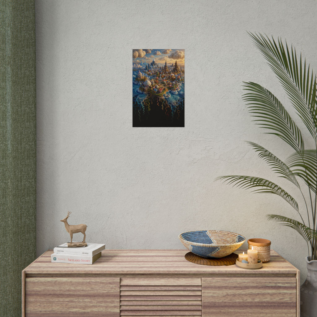 The Island of Nornavefur — Art Poster | Arctic Story House