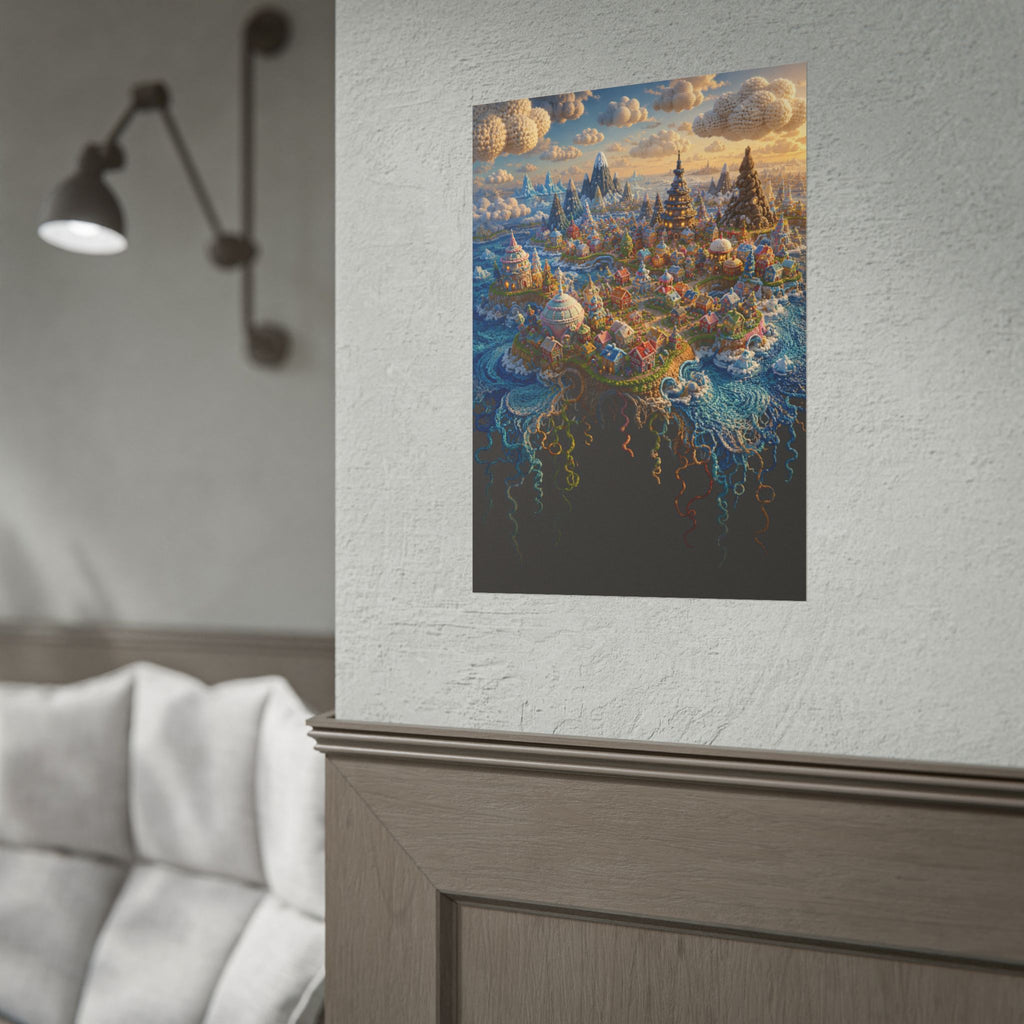 The Island of Nornavefur — Art Poster | Arctic Story House
