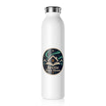 Arctic Story House Slim Water Bottle — Northern Lights Cabin Stainless Flask