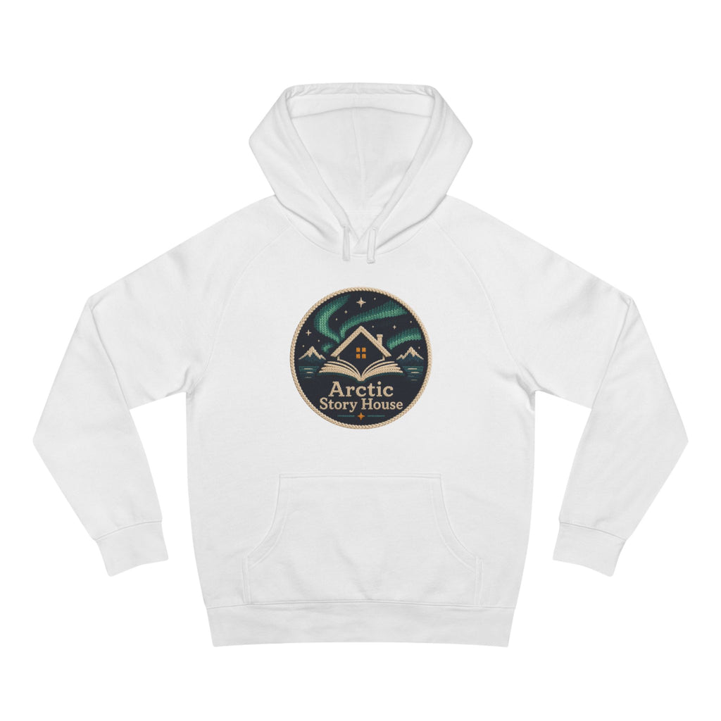 Arctic Story House Hoodie — Northern Lights Mountain Logo